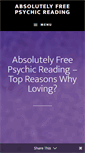 Mobile Screenshot of absolutelyfreepsychicreading.com