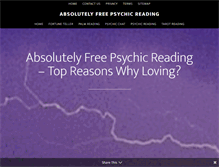 Tablet Screenshot of absolutelyfreepsychicreading.com